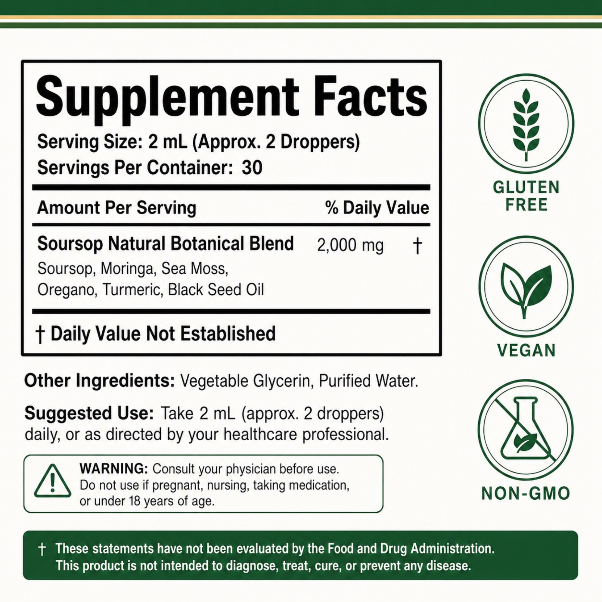 Soursop Natural Drops
