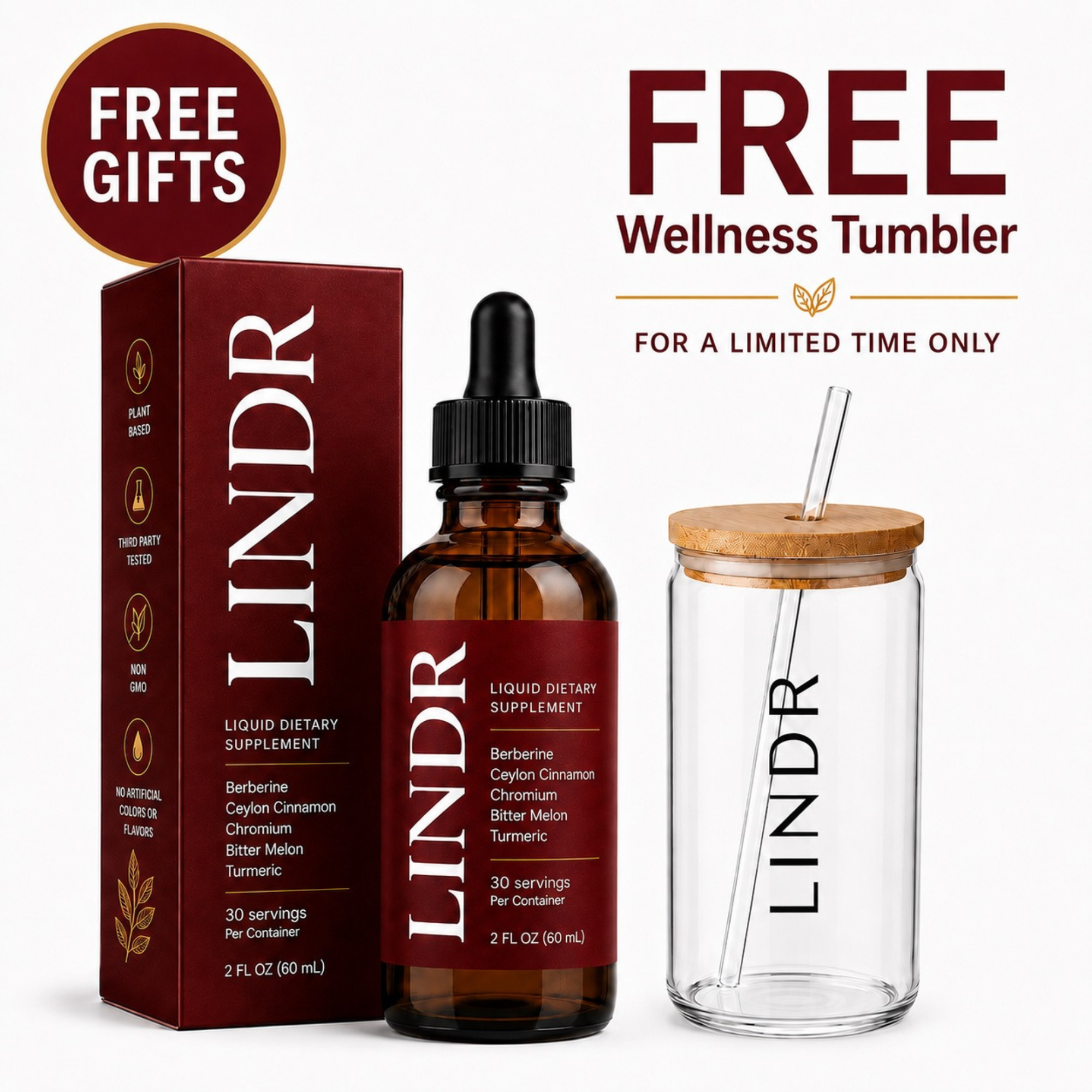 LINDR Berberine Natural Drops
